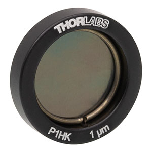 P1HK - Ø1/2in (12.7 mm) Mounted Pinhole, 1 +0.25 / -0.10 μm Pinhole Diameter, Stainless Steel