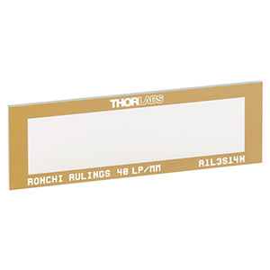 R1L3S14N - Ronchi Ruling Test Target, 3in x 1in, 40 lp/mm