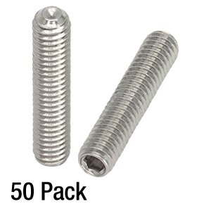 SS4MS20 - M4 x 0.7 Stainless Steel Setscrew, 20 mm Long, 50 Pack