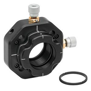 CXY1QA - 30 mm Cage System, XY Translating Mount for  Ø1in Optics with Quick Release Plate