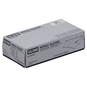 MC10-XS - Extra-Small Powder-Free Nitrile Gloves, Qty. 100 Gloves, Blue