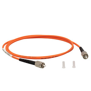M146L01 - Ø400 µm, 0.22 NA, Low OH, FC/PC-FC/PC Fiber Patch Cable, 1 m Long