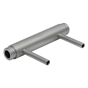 TMC510C - Empty Stainless Steel Cell with Threaded Ends, 100 mm Long, Two Fill Tubes