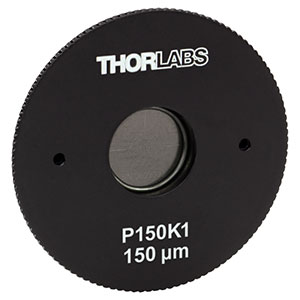 P150K1 - SM1-Threaded, Ø1.20in (30.5 mm) Mounted Pinhole, 150 ± 6 μm Pinhole Diameter, Stainless Steel