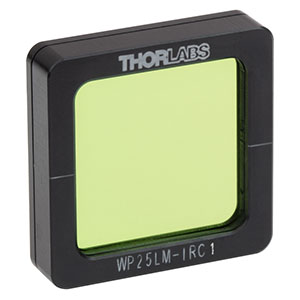 WP25LM-IRC1 - 25.0 mm x 25.0 mm Mounted Wire Grid Polarizer, 8 - 12 μm