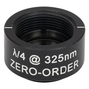 WPQSM05-325 - Ø1/2in Zero-Order Quarter-Wave Plate, SM05-Threaded Mount, 325 nm