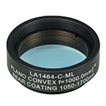 Ø1" Mounted N-BK7 Plano-Convex Lenses (AR Coating: 1050 - 1620 nm or 1050 - 1700 nm)