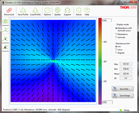 LCP Vortex Retarder Plate in 2D View