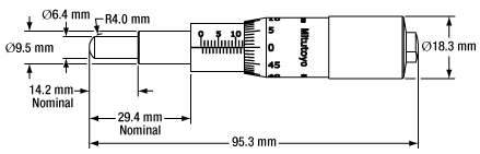 25 mm Micrometer Drawing