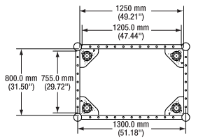 Diagram details SD rail dimensions