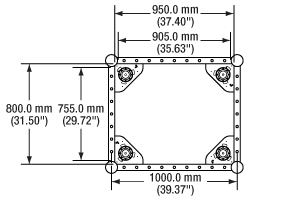 Diagram details SD rail dimensions