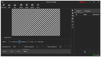 Exulus Software Pattern Tab for Diffraction Grating Generation