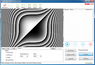 Exulus Software Pattern Tab for Diffraction Grating Generation