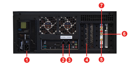 Acquisition Computer Back Panel