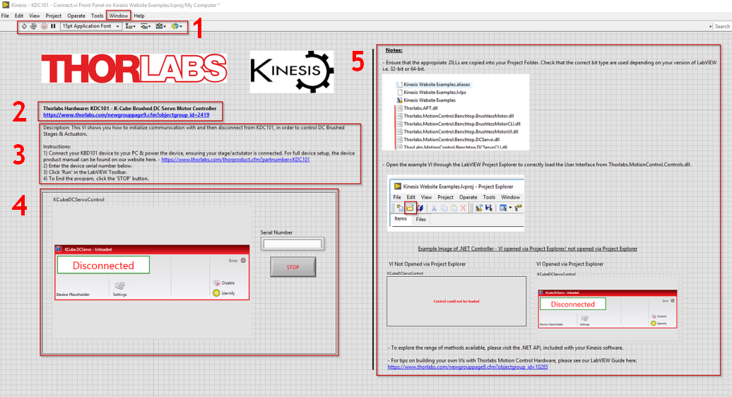 Thorlabs Kinesis