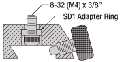 SD1 Adapter Ring in RC1 Rail Carrier