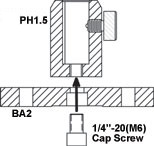 PH1-ST Fastening To BA2 Base Plate