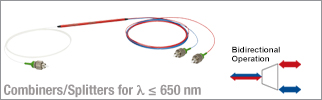 Visible, 2-Wavelength, PM WDMs